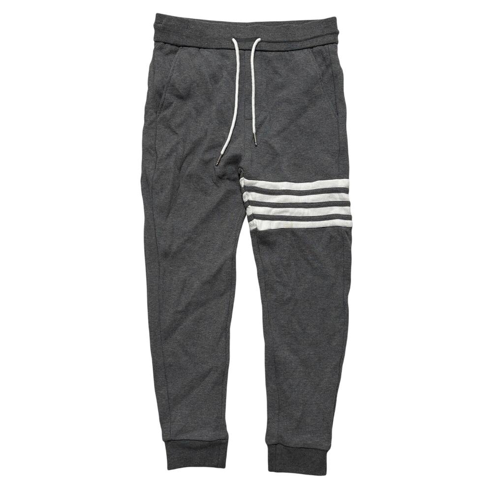 Thom Browne Waffle Classic Loopback 4 Bar Sweatpa… - image 1